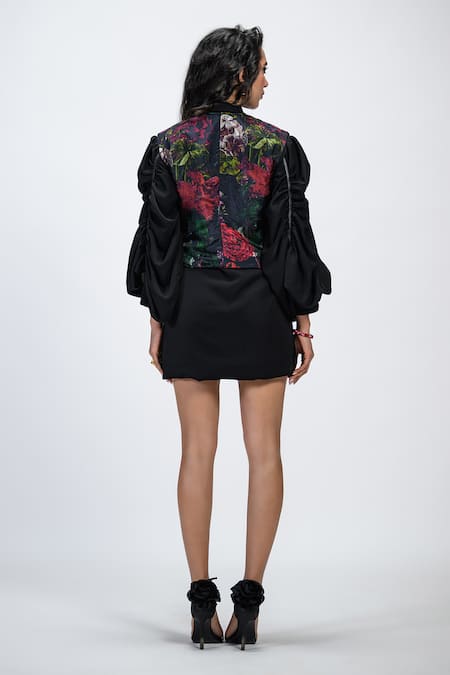 The Dramebaaz CO Prisma Dress With Floral Print Waistcoat 