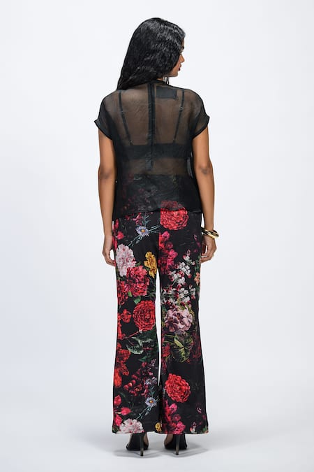 The Dramebaaz CO Eden Embroidered Sheer Top 