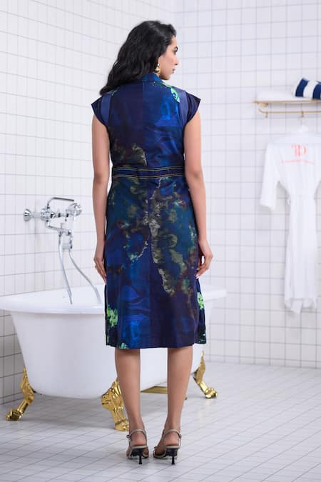 The Dramebaaz CO Magnolia Floral Patched Dress