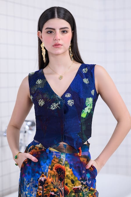 The Dramebaaz CO Oasis Hand Embroidered Waistcoat 