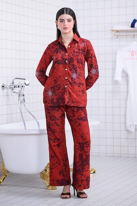 The Dramebaaz CO Ferox Corduroy Shirt & Pant Co-ord Set