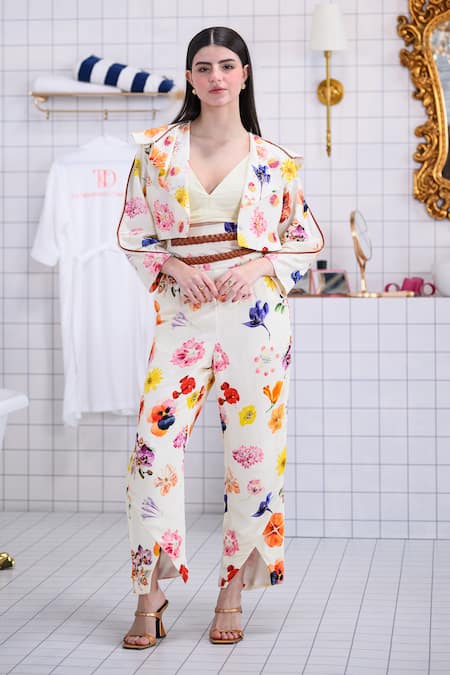 The Dramebaaz CO Wildflower Waltz Jacket & Pant Co-cord Set