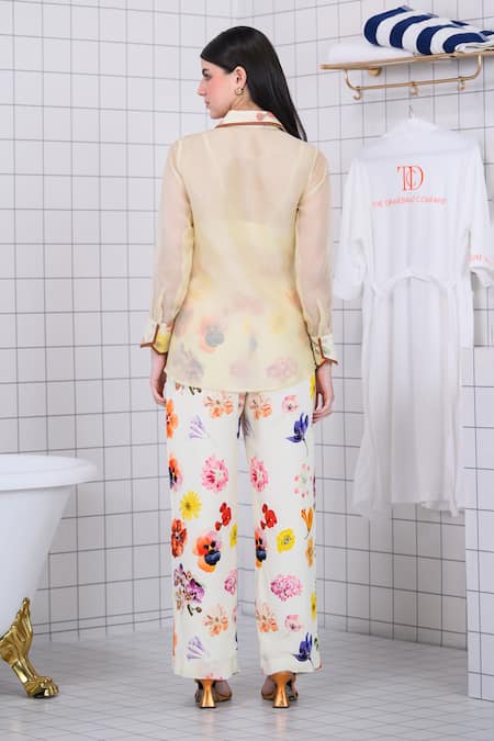 The Dramebaaz CO Floral Illusion Shirt & Trouser Set 