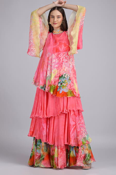 Mandira Wirk Surge Surface Funa Layered Dress 