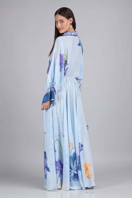 Mandira Wirk Petals Below Placement Printed Dress 