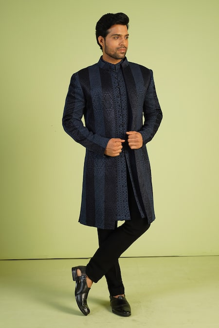 Millionaire Lucknowi Thread Work Sherwani Set 