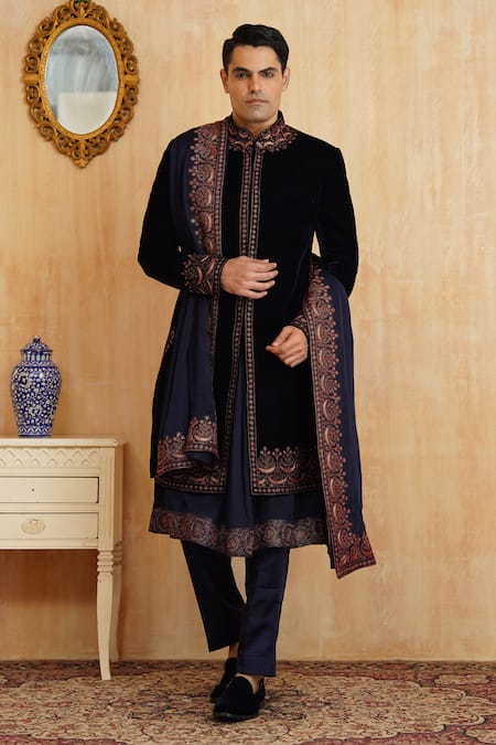 Millionaire Embroidered Sherwani Set 