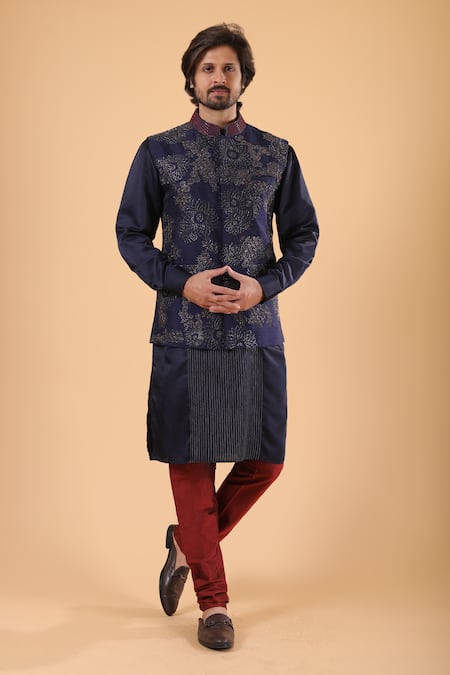 Millionaire Cutdana & Thread Work Bundi Kurta Set 
