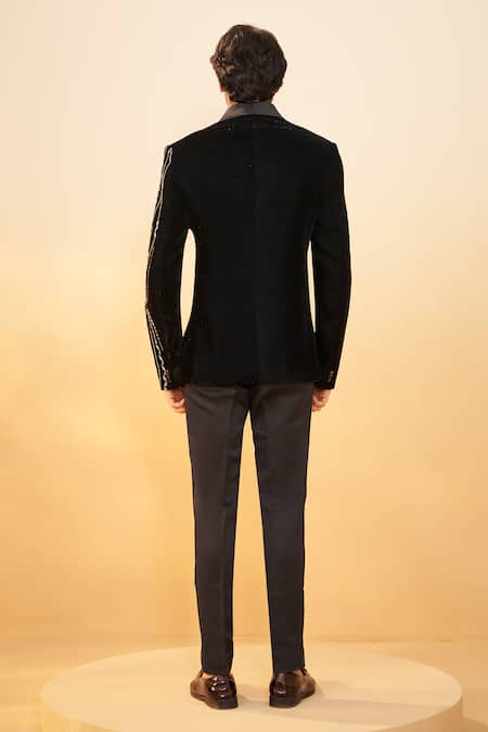 Millionaire Metallic & Cut Pearl Embroidered Suit Set