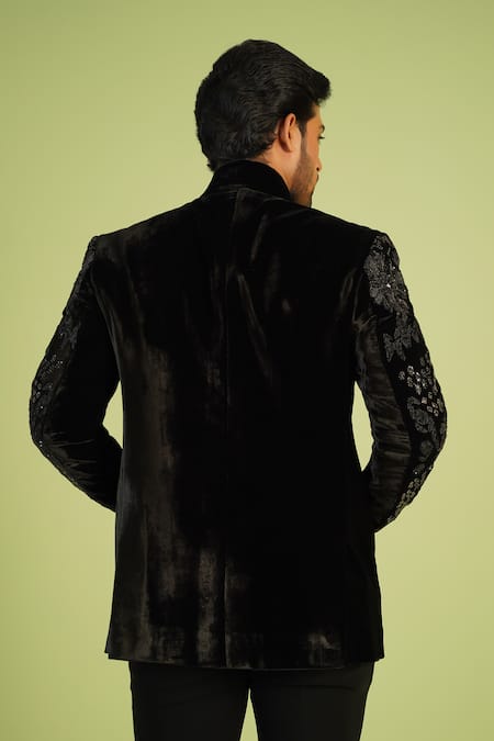 Millionaire Embroidered Bandhgala Set 