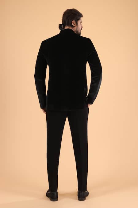 Millionaire Kasab Cutdana Pita Work Bandhgala Set 