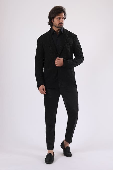 Millionaire Patterned Double Breasted Blazer 