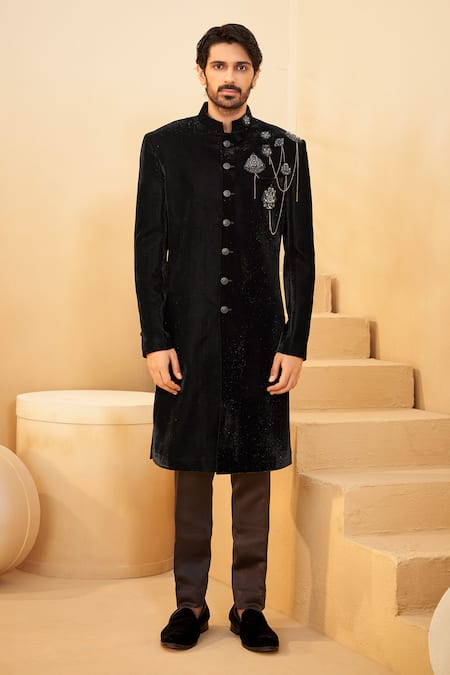 Millionaire Embroidered Sherwani Set 