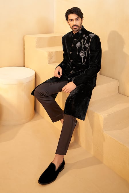 Millionaire Embroidered Sherwani Set 