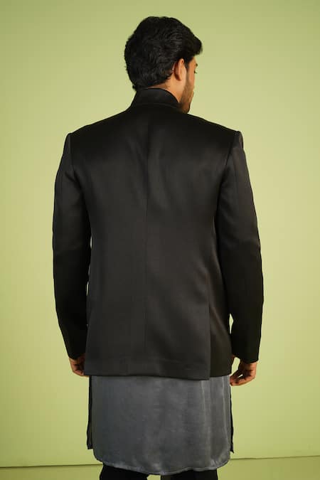 Millionaire Cutdana Handwork Bandhgala Set 