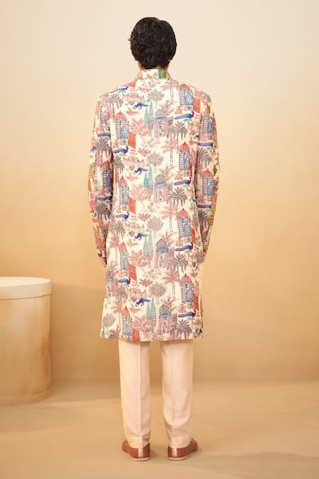 Millionaire Thread Work Sherwani & Pyjama Set 