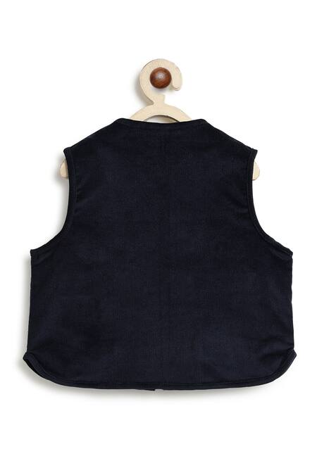 Shop_Tiber Taber_Blue Corduroy Half Jacket 