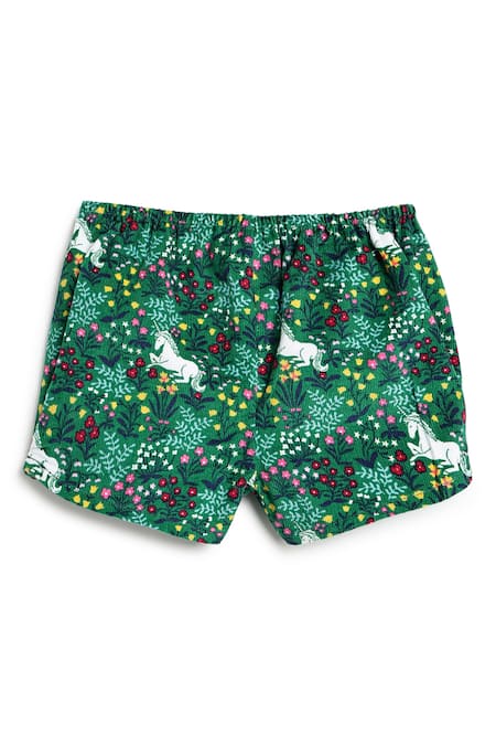 Buy_Tiber Taber_Green Corduroy Lace Dress _Online_at_Aza_Fashions