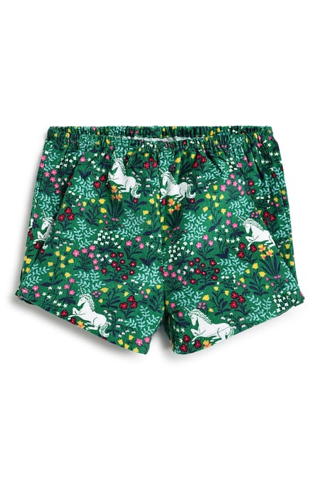 Shop_Tiber Taber_Green Corduroy Lace Dress _Online_at_Aza_Fashions