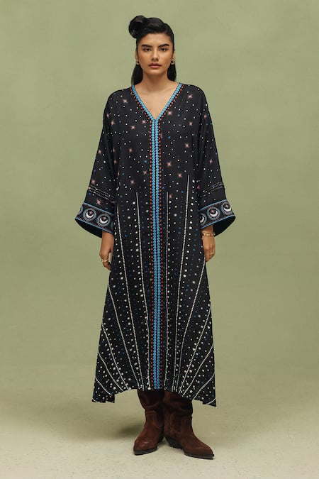 NOIB Adah Shooting Stars Print Kaftan 