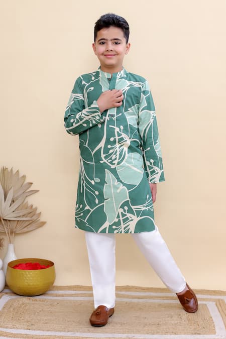 Kalp Forest Sprout Print Kurta Set 