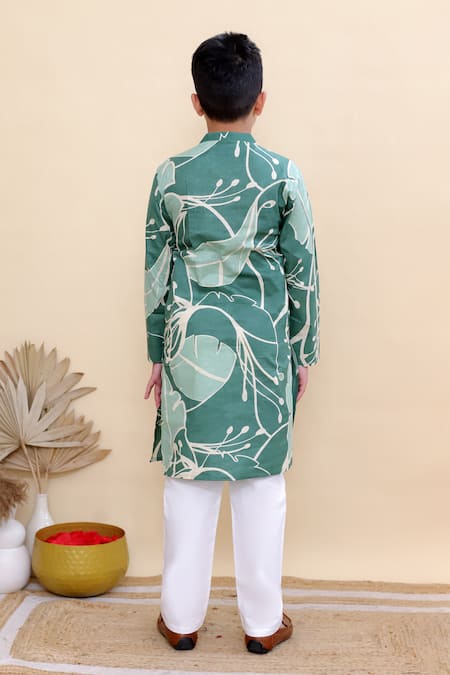 Kalp Forest Sprout Print Kurta Set 