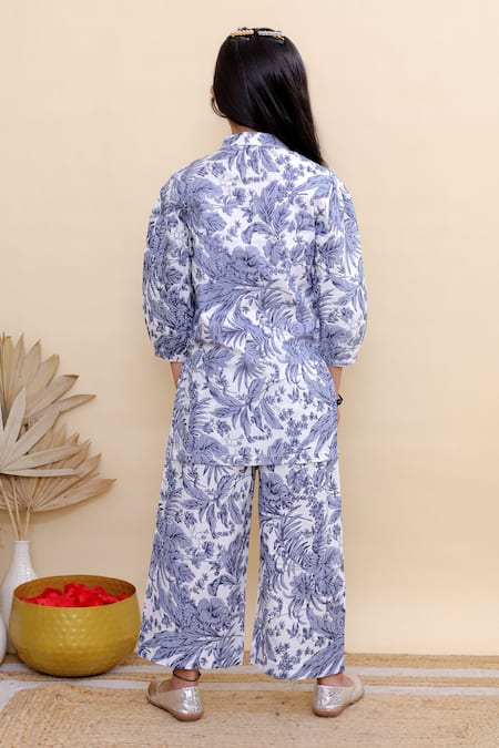 Kalp Botanical Breeze Print Kurta & Pant Set 