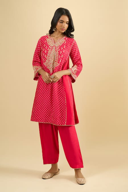 Sheetal Batra Bandhani Pattern Kurta & Salwar Set