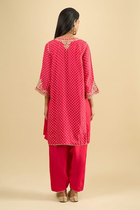 Sheetal Batra Bandhani Pattern Kurta & Salwar Set