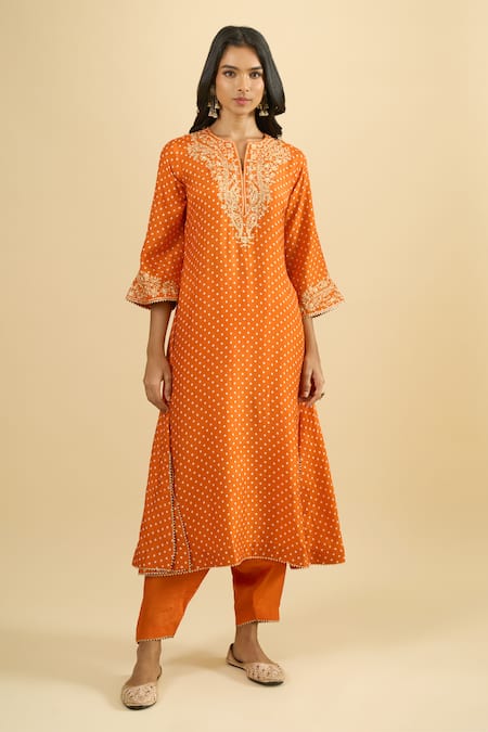 Sheetal Batra Neckline Embroidered Kurta & Salwar Set
