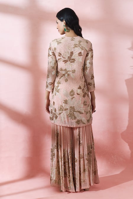 Nakul Sen Embroidered Kurta Gharara Set 