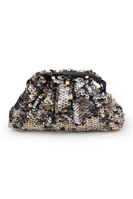 SG Collection By Sonia Gulrajani_Multi Color Sequins Eclipse Sling Bag _Online_at_Aza_Fashions