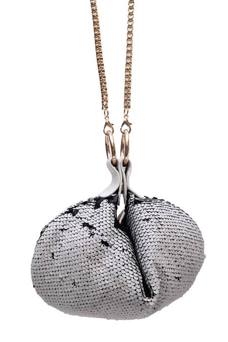 Buy_SG Collection By Sonia Gulrajani_Black Sequins Midnight Frost Reversible Sling Bag _Online_at_Aza_Fashions