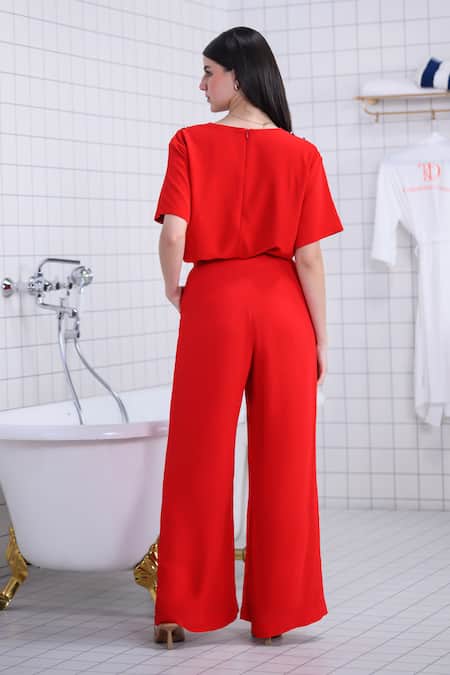 The Dramebaaz CO Flama Floral Patchwork Top & Pant Co-ord Set