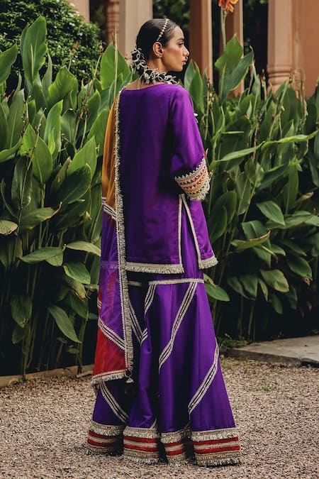 Ajiesh Oberoi Phulkari Phool Sharara Set 