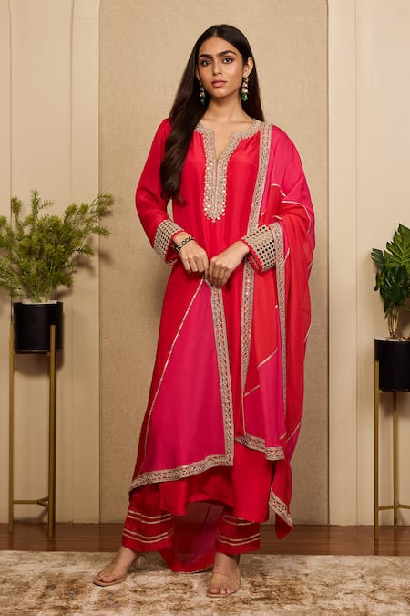 Neha Mehra Hand Embroidered Kurta Salwar Set 