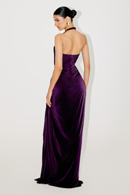 Tisharth by Shivani Halter Neck Gown 