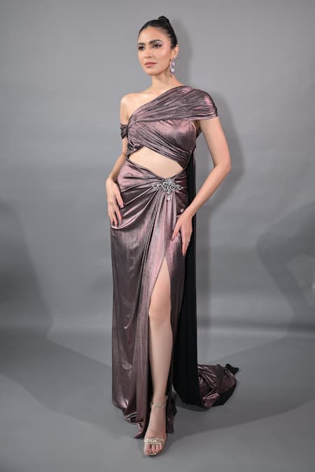 Tisharth by Shivani Draped Cutout Gown 