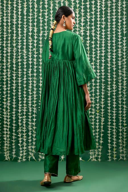 Cupid Cotton Niva Zardosi Embroidered Kurta Set 