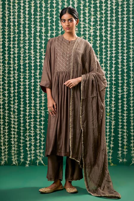 Cupid Cotton Keya Embroidered Kurta Set 