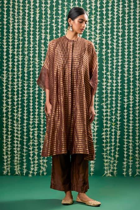 Cupid Cotton Sira Striped Pattern Kurta & Pant Set 