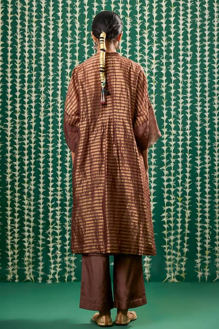 Cupid Cotton Sira Striped Pattern Kurta & Pant Set 