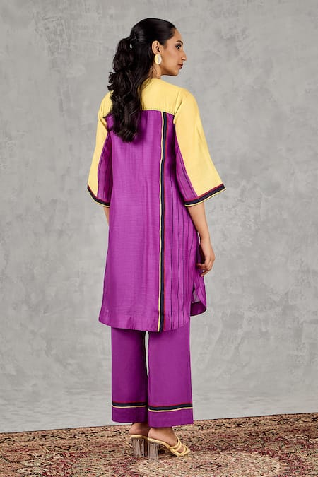 Shivani Bhargava Hand Embroidered Chanderi Kurta 
