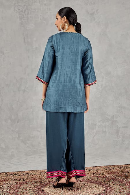 Shivani Bhargava Chanderi Hand Embroidered Kurta