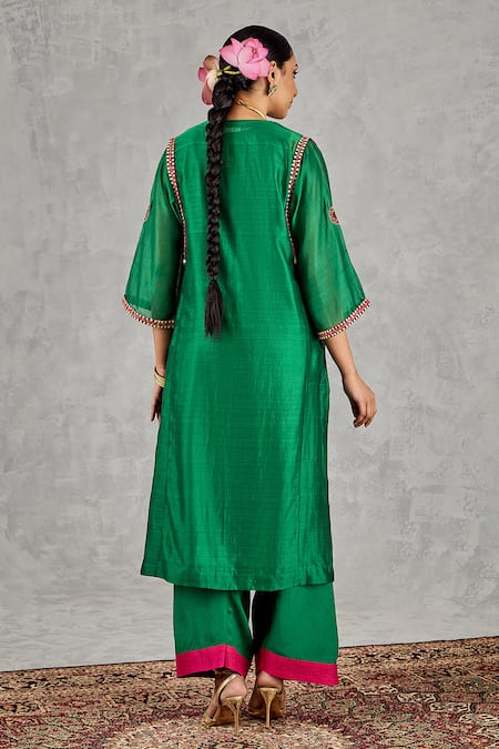 Shivani Bhargava Chanderi Hand Embroidered Kurta 
