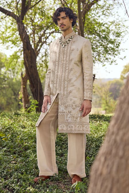 Mukti And Kavith Casa The Imperial Brocade Sherwani Set 