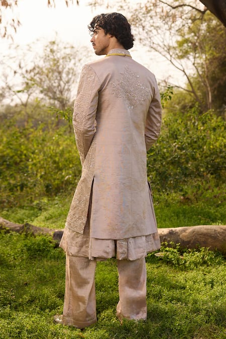 Mukti And Kavith Casa Regal Embroidered Sherwani Set 