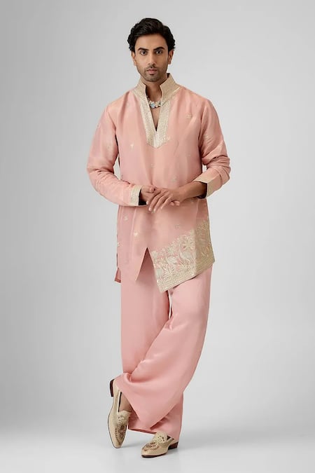 Mukti And Kavith Casa Embroidered Asymmetric Kurta Set 
