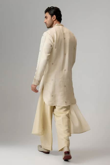 Mukti And Kavith Casa Jacquard Embroidered Kurta & Palazzo Set 