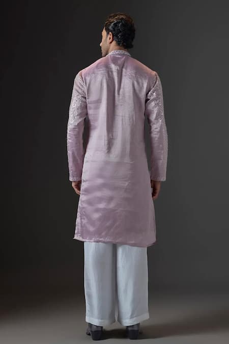 Mukti And Kavith Casa Chanderi Embroidered Kurta & Palazzo Set 